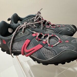 The North Face Gray and Pink Outdoor Shoes